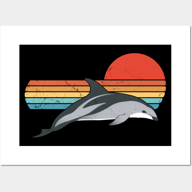 New Zealand Dusky Dolphin Wall Art by NicGrayTees